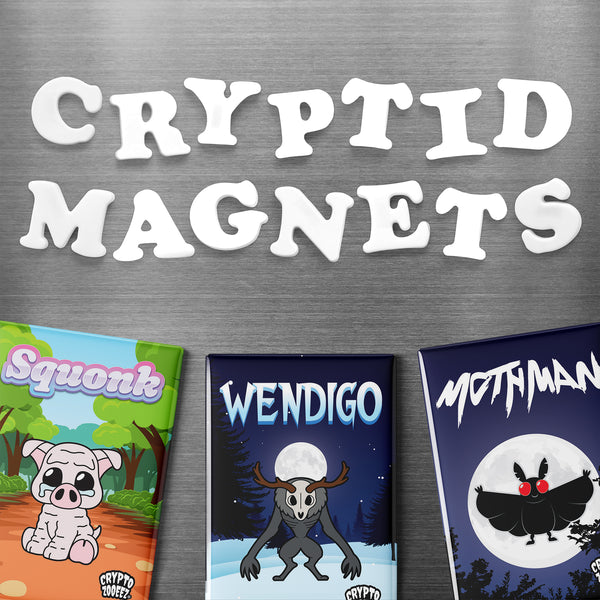 Cryptid Fridge Magnets