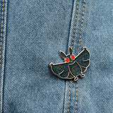 Galaxy Mothman | Cryptid Pin | Denim
