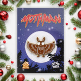 Gingerbread Mothman | Cryptid Pin | Backercard