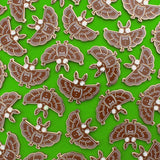 Gingerbread Mothman | Cryptid Pin | Pattern