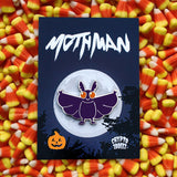 Halloween Mothman | Cryptid Pin | Background