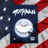 Independence Day Mothman | Cryptid Pin | Background