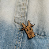 Jackalope | Cryptid Pin | Denim