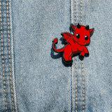 Jersey Devil | Cryptid Pin | Denim