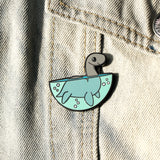 Loch Ness Monster | Cryptid Pin | Denim