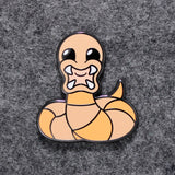 Mongolian Death Worm | Cryptid Pin | Close Up