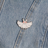 Pearlescent Mothman Hard Enamel Pin